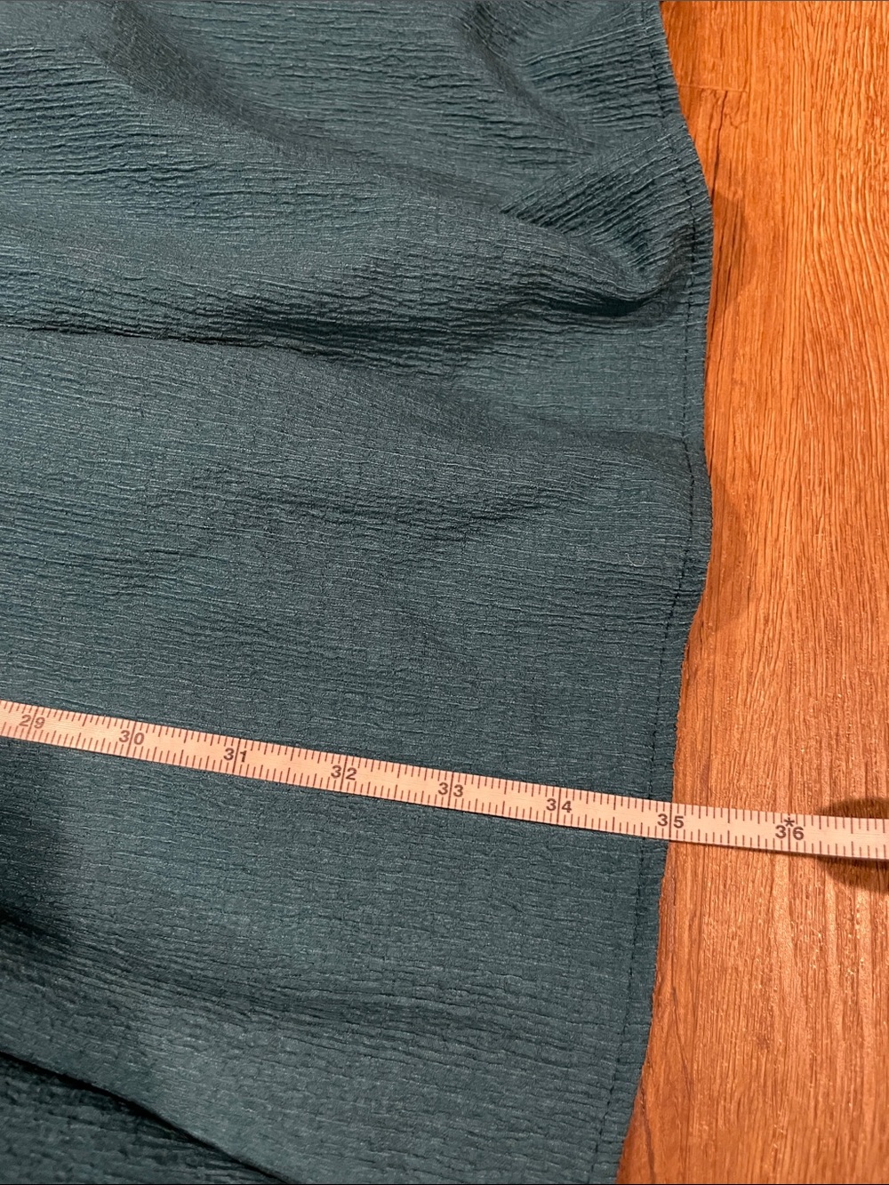 Teal Button-Front Babydoll Maternity Dress - Picture 5 of 5